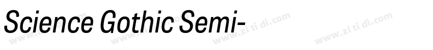 Science Gothic Semi字体转换
